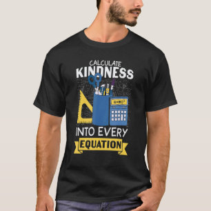 Camiseta Calcular Bondade Professor de Matemática Equação