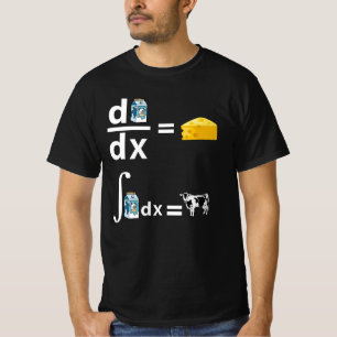 Camiseta Cálculo do Queijo Engraçado Ciência Matemátic