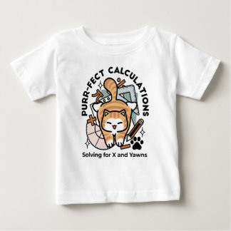 Camiseta Cálculos Perfeitos – Design de Gato de Matemática