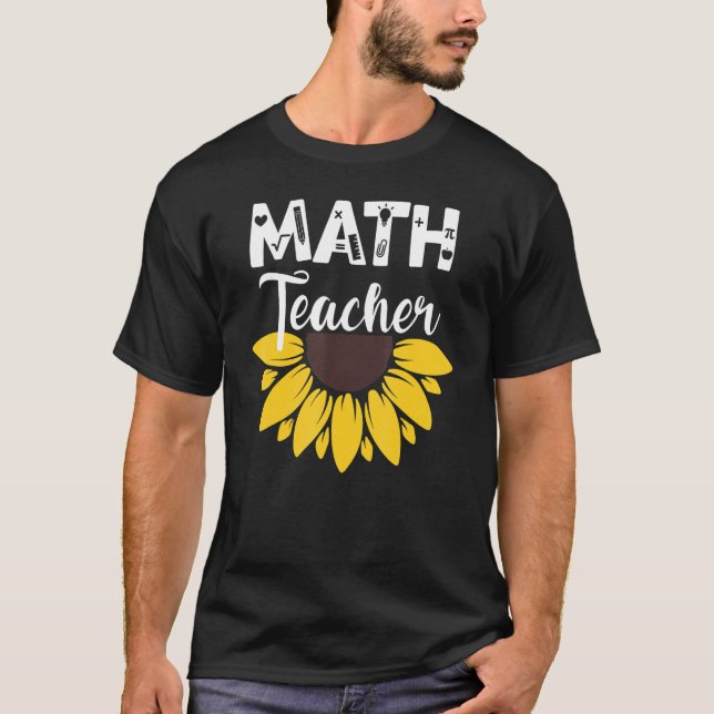 Camiseta Calculus Joke Algebra Teacher Math Sunflower Math  (Frente)