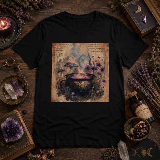 Camiseta Caldeirão Botânico de Ervas Mágicas (Criador carregado)