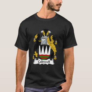 Camiseta Caldwell Casaco de Braços Crest da Família Caldwel