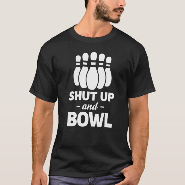 Camiseta Cale A Boca E Jogador De Boliche De Boliche (Frente)