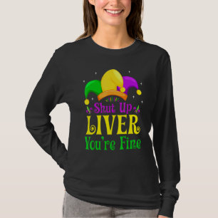 Camiseta Cale a Boca Fígado Você Está Bem Humoroso Bebendo