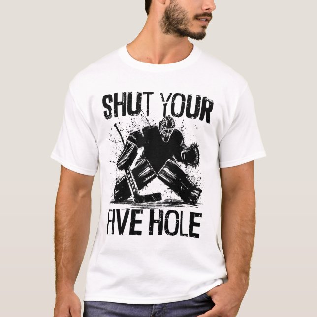 Camiseta Cale a Sua Quinta Entrada - Funil Gol de Hóquei no (Frente)