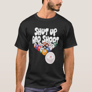 Camiseta Cale-Se E Atire No Jogador De Piscinas Do Billards