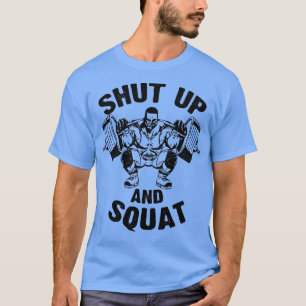 Camiseta Cale-se e Controle de peso de Gym Levantando Malha