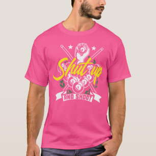 Camiseta Cale-Se E Dispare A Piscina Engraçada Billiard Sno