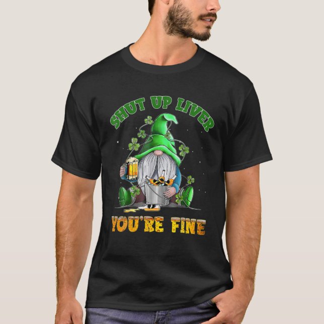 Camiseta Cale-se Fígado Você é uma Rua dos Gnomos, Patri (Frente)
