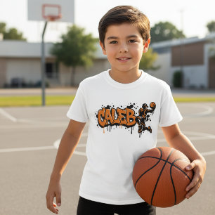 Camiseta Caleb Basquete Personalizado Grafite