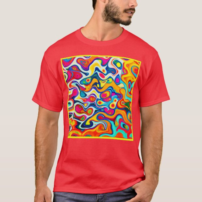 Camiseta Caleidoscópio de Cores (Frente)