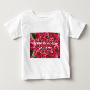 Camiseta Caleidoscópio de Crimson: Arte Flor Sanguínea Milk