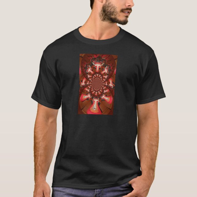 Camiseta Caleidoscópio Língua Impressão de Arte/Gráfico (Frente)