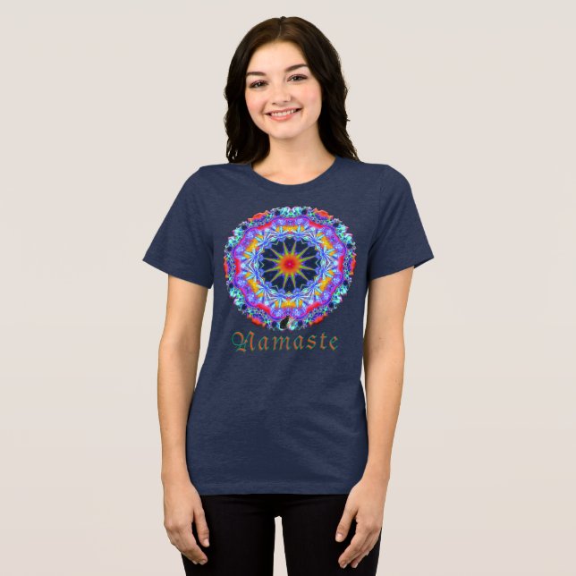 Camiseta Caleidoscópio Namaste Zeloso (Frente Completa)