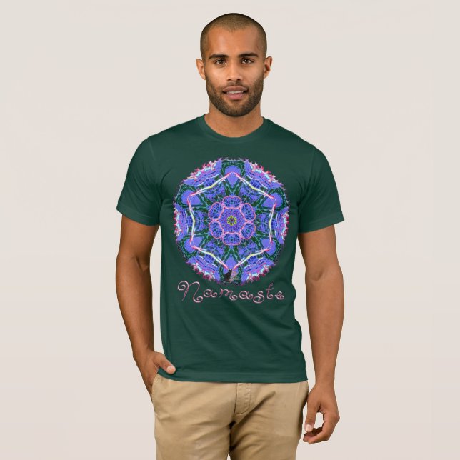Camiseta Caleidoscópio Warp Namaste (Frente Completa)