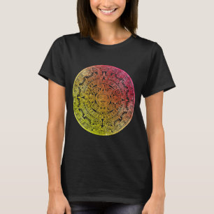 Camiseta Calendário Aztec Mayas Aztec Histórico do México