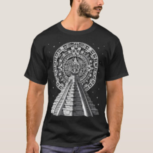 Camiseta Calendário da Pirâmide Asteca