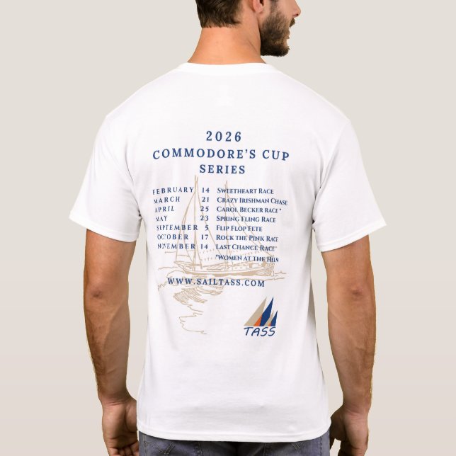 Camiseta Calendário da Série Copa Commodore 2026 (Verso)