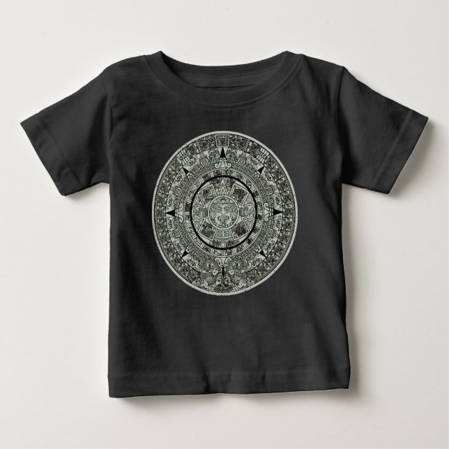 Camiseta Calendário maia 1 do Aztec Sun Stone do México (Frente)