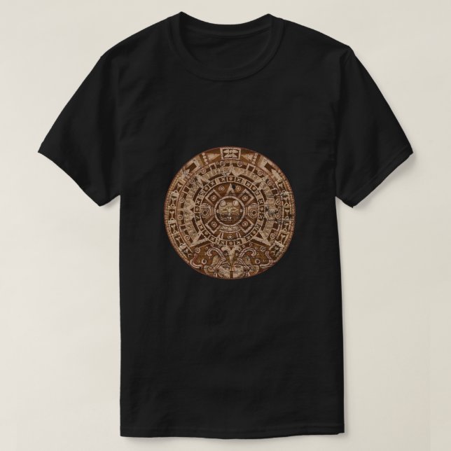 Camiseta Calendário Maio Inca Aztec Cultura Civilizações Gi (Frente do Design)