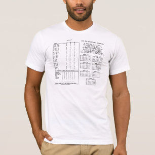 Camiseta Calendário Perpétuo De 300 Anos (Dia Da Semana)