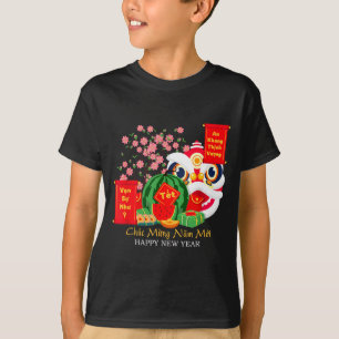 Camiseta Calendário Tet do Ano Novo Lunar Vietnamita 2025 F