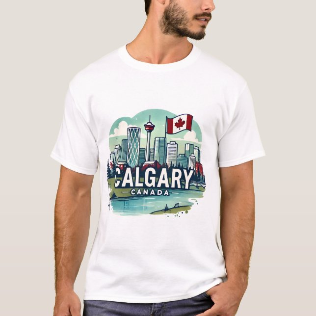 Camiseta Calgary Alberta Canada (Frente)