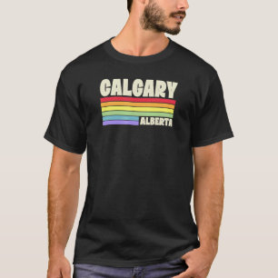 Camiseta Calgary Alberta Canadá Arco-íris Orgulho Gay Merch
