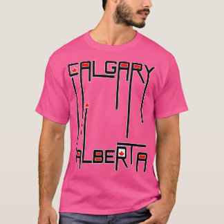 Camiseta Calgary Alberta Canada Flag