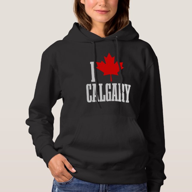 Camiseta Calgary Alberta Canada Maple Leaf Canadian Flag Pr (Frente)