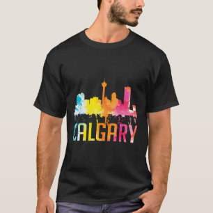 Camiseta Calgary Alberta Canada Watercolor City Skyline Sou