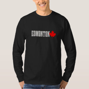 Camiseta Calgary Alberta Folha de Bordo Canadá Bandeira Can