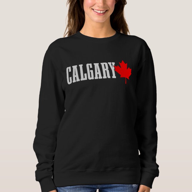 Camiseta Calgary Alberta Maple Leaf Canada Canadian Flag Pr (Frente)