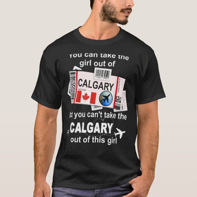Camiseta Calgary Boembarque Pass Calgary Girl Calgary (Frente)