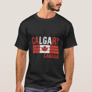 Camiseta Calgary Canada Flag Canadian Mens Womens Kids