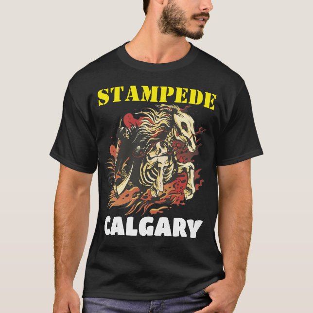 Camiseta Calgary Stampede Rodeo Show Design (Frente)