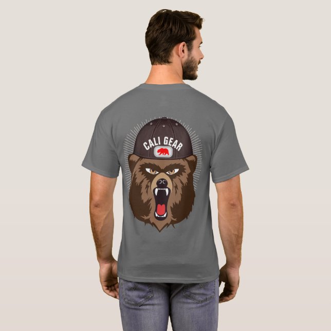 Camiseta Cali Gear Urso Grande Duplo Lado (Parte Traseira Completa)
