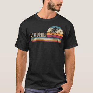 Camiseta Cali Summer Vaces Ca Palm Trees Usa Retro Calif