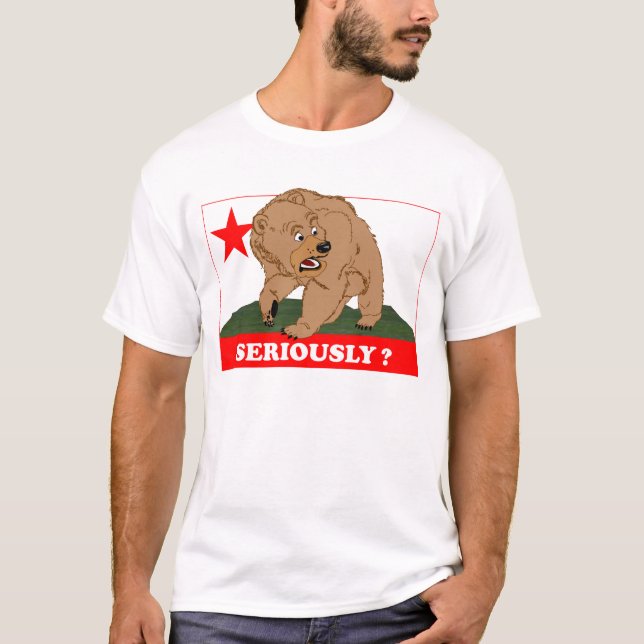 Camiseta CaliBear rosna descontentamento (Frente)