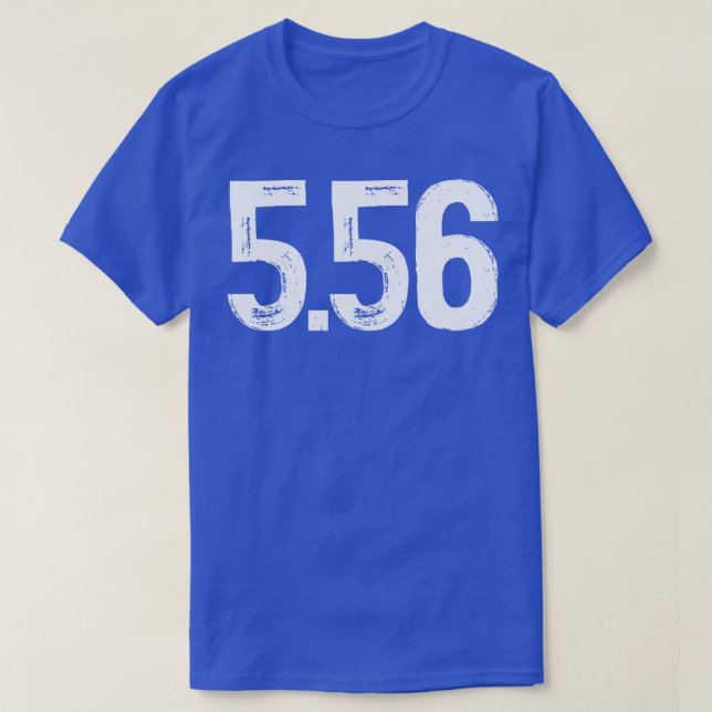 Camiseta calibre 556 mm 3 (Frente do Design)