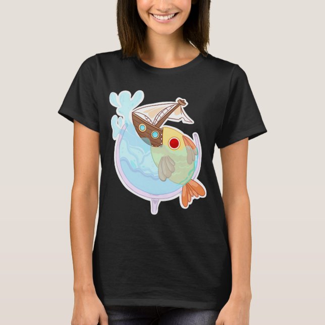 Camiseta cálice de piranha (Frente)