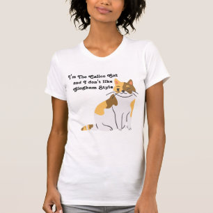 Camiseta Calico Cat Gingham Dog Gangnam Spoof