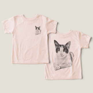 Camiseta Calico cat halftone effect
