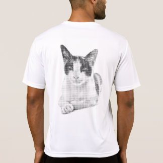 Camiseta Calico cat halftone effect