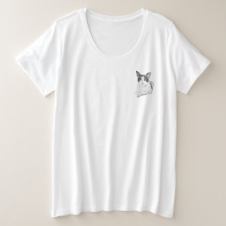 Camiseta Calico cat halftone effect