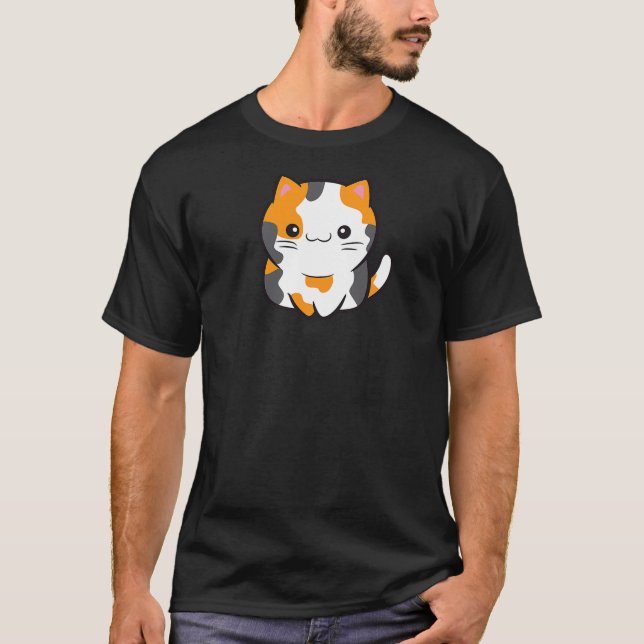 Camiseta Calico Cat Just a Girl Who Loves Calico Cats (Frente)