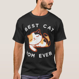 Camiseta Calico Cat Mãe Melhor Gatinho Mãe Alguma Vez Prese