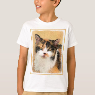 Camiseta Calico Cat Painting - Gato Original Bonito