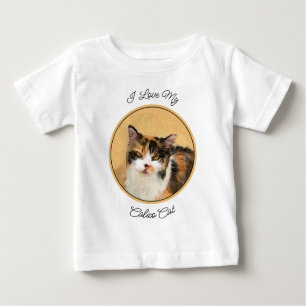 Camiseta Calico Cat Painting - Gato Original Bonito