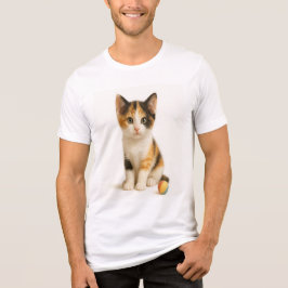 Camiseta Calico Curiosity - Kitten com Coluna Colorido Pop